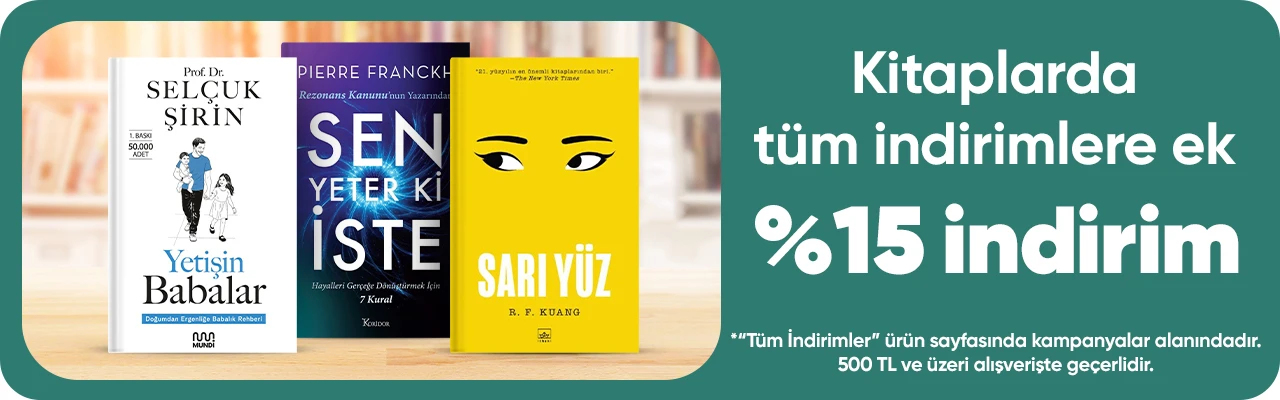  Tüm Kitaplarda Ek %15 İndirim!